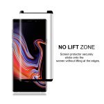 Wholesale Galaxy Note 9 Full Adhesive Glue Full Edge Tempered Glass Screen Protector - Case Friendly (Glass Black)